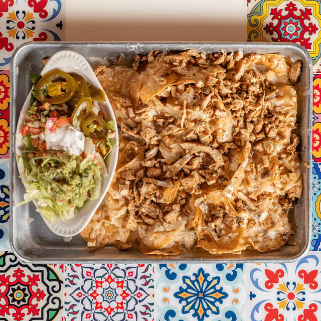 Grilled Chicken Nachos.