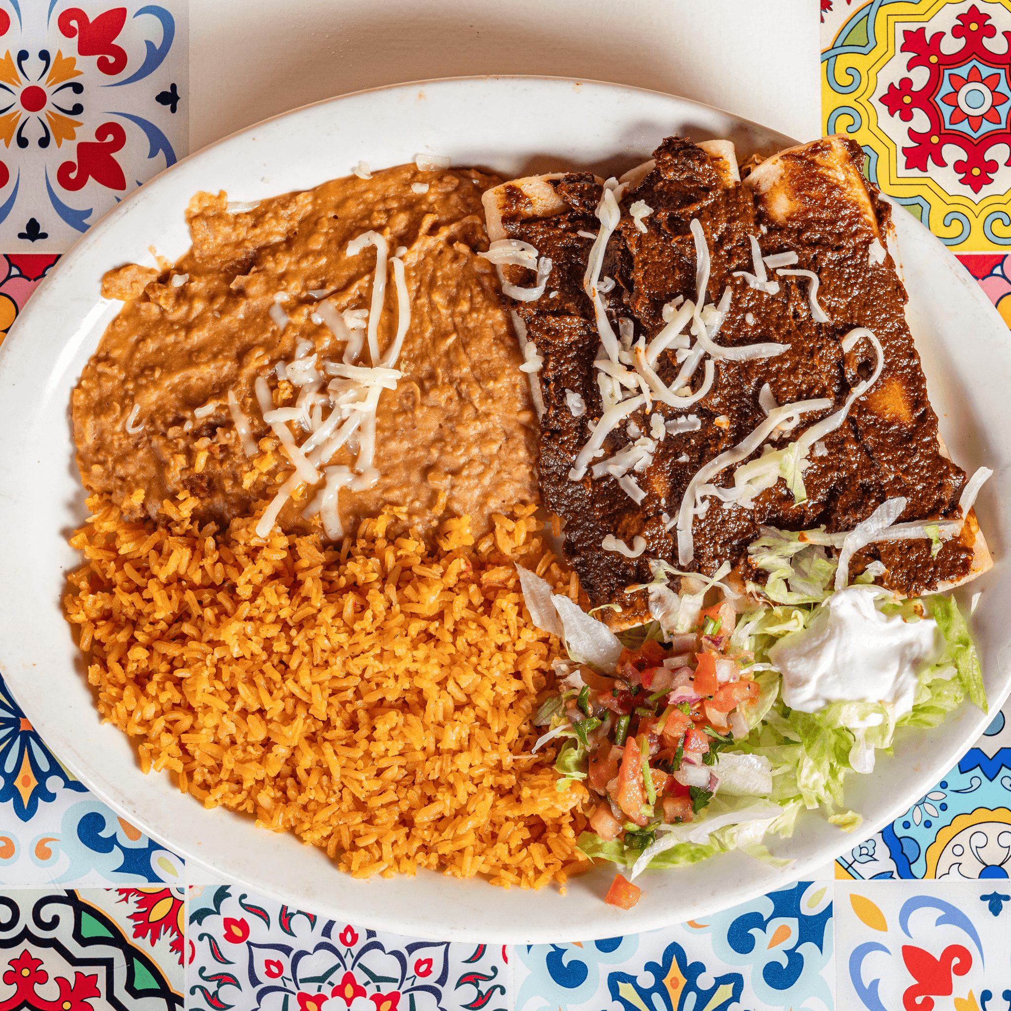 Enchiladas Con Mole.