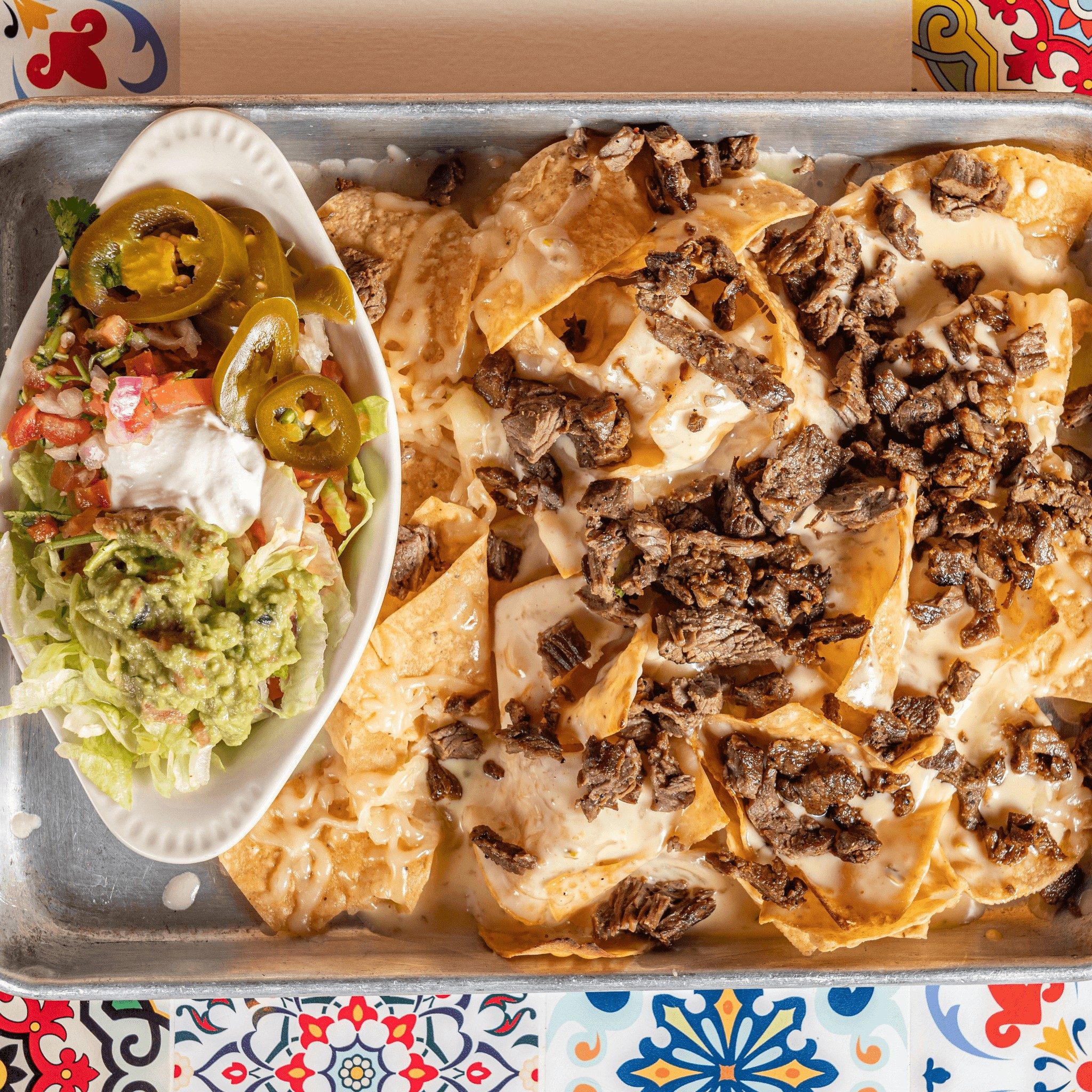 Grilled Steak Nachos.
