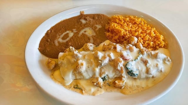 Seafood Burrito.