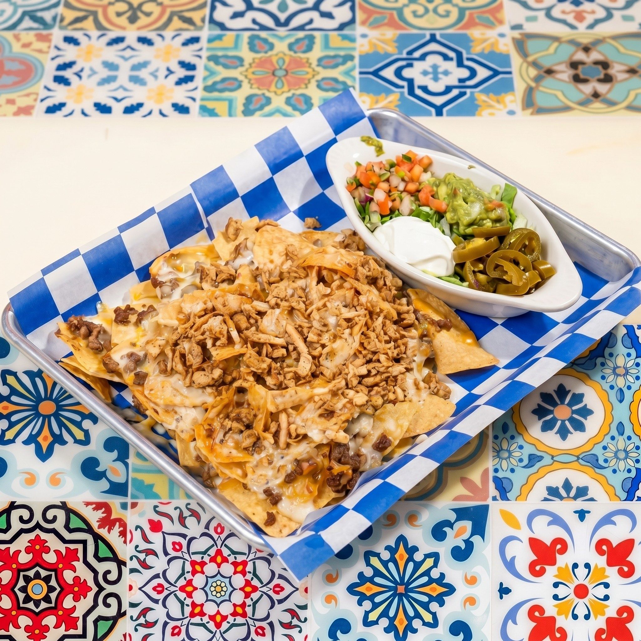 Grilled Chicken Nachos.