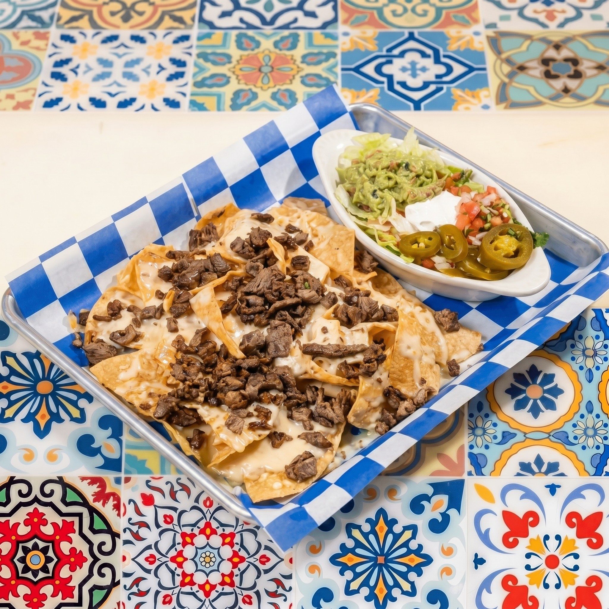 Grilled Steak Nachos.