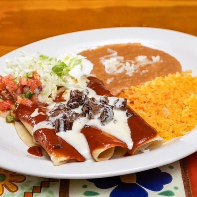 Enchiladas Al Carbon.