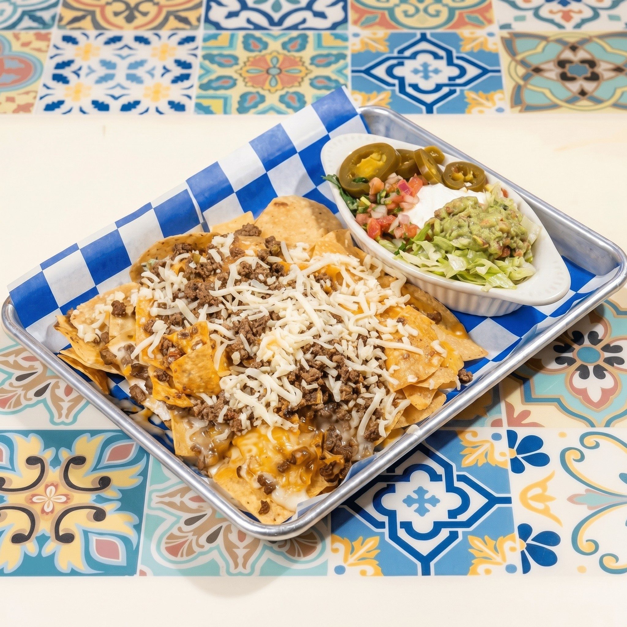 Ground Beef Nachos.