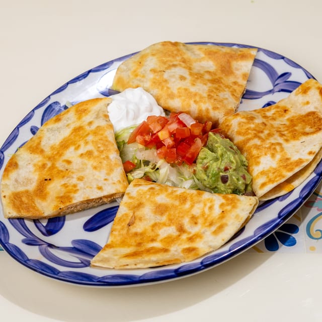 Veggie Quesadilla.