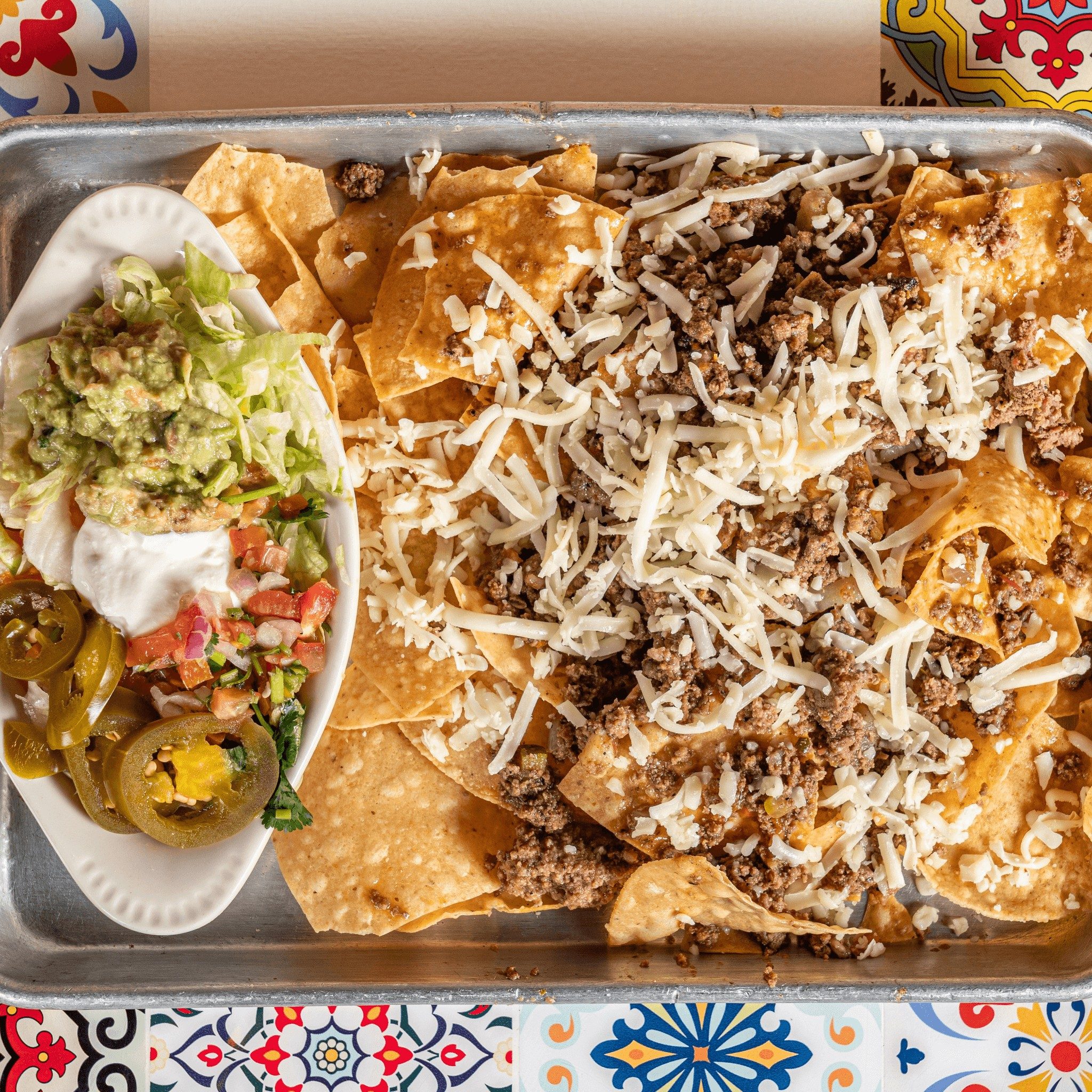 Ground Beef Nachos.