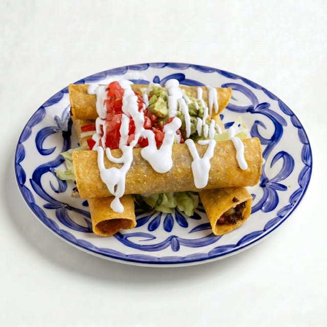 Flautas Mexicanas.